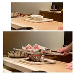 たかおか - 竹岡の太刀魚
      炭火を上から当てチリチリと皮目を焼いています。