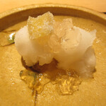 良理 - 生姜アイス、生姜砂糖漬けと生姜ジュレ添え