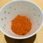 鮨 由う - ・新いくらの醤油漬けとウニのシャリ和えの小丼