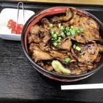 どんぶり豚三 - 「豚丼 黒(濃厚焼肉ダレ) 大」(1000円)