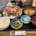 大阪産料理 空 - なにわ黒牛陶板定食