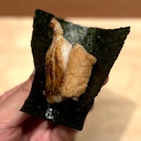 鮨 こしかわ - ノドグロの炙りと稲荷の手巻き