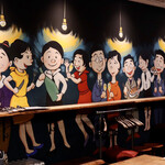 餃子とスパークリング バブルス - 落ち着く空間