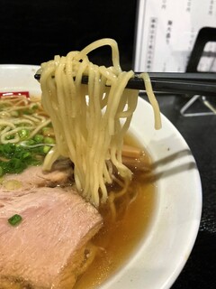 ラーメン角屋 - 麺のアップ