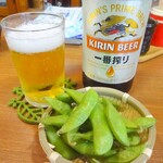 居酒屋 ちんや - 中瓶ビールとお通し