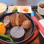 ばんじゃーる駒ヶ原 - 段戸牛の赤身ステーキセット