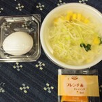 Densetsu No Suta Donya - すた丼630円に持ち帰り容器代+10円(税込:以下同)とプチサラダ140円 