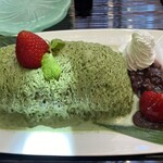 貴船 水源の森 天山 - 糸ピンス抹茶