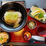 信州そば 信濃路 - すだち蕎麦と天ぷらの定食