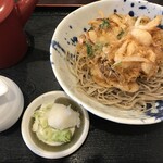 そば みやび屋 - 冷やし海鮮かき揚げ1200円