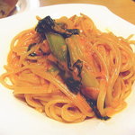 fino - 2009年5月　小エビと青梗菜のトマトクリームスパ（ハーフ）