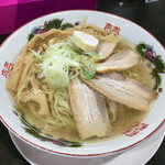 自家製麺中華そば 番家 - 喜多方ラーメン塩800円