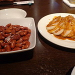 盤古茶屋 - ピーナッツ \250 とセットの棒々鶏