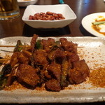 盤古茶屋 - セットの串焼き