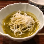 天源・天ぷら専門店 - 鱧そうめん鮑肝