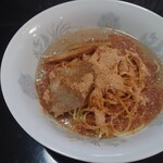 麺屋 極鶏 - 海老だくラーメン、トッピング(自家製チャーシュー+自家製メンマ)