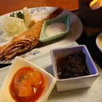 はまなす - 小さく見えますがとにかくデカいエビフライ