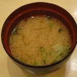 天丼てんや - 味噌汁付です