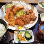 鈴香和 - フライ盛り合わせ定食1,600円(税込)