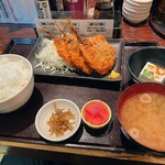 山陰海鮮炉端かば - アジフライ定食