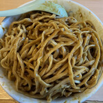 ラーメン荘 地球規模で考えろ - ジャンク学校〝夏の合宿〟（大）（ニンニク有り、野菜少なめ、カレーオニオン増し）（混ぜた後）