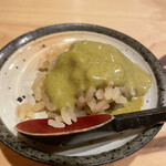 鮨 むらやま - そしてシャリぽん！追いソースもしてくれるから嬉しいん♡