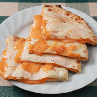 Mentaiko cheese naan