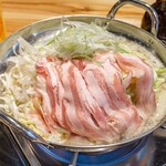 Gunma brand pork [Kato pork] Pork belly pot (soy sauce, miso + ¥110)