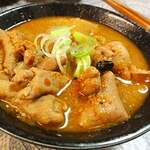 Rich-tasting miso offal stew