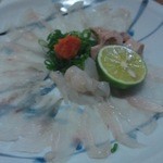 居酒屋 ふじさわ - ハギの刺身です