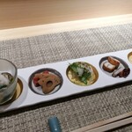 Gotanda Sushi Matsumoto - 前菜盛り合わせ