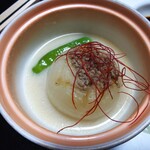 洲本温泉　海月館 - 淡路玉葱の丸揚げ牛餡かけ