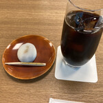 みなもカフェ - アイスコーヒー、きよめ餅