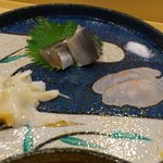 鮨 いとう - ほうぼう、つぶ貝、小鰭。