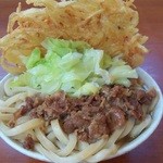 せんしゅう - 肉天うどん570円＆キャベツW50円（正面から）（2012年11月）