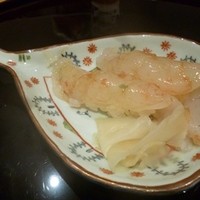趣肴 あおき - 2012.11 白えびの握り、、プリプリでした。