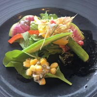 鉄板ダイニング 碧 - 前菜よりサラダの方が良かったです。