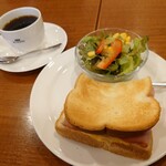 珈琲館 - ハムチーズトーストサンド（650円）2021年8月