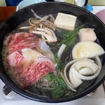 貴船 仲よし - 牛肉すき焼き②