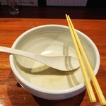 麺屋江武里 - 「江戸醤油ら～麺 大盛」スープ完飲