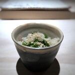 菊鮨 - ◆鯵（玄海灘）、生姜と胡麻