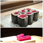 菊鮨 - ・・・・・・ ◆追加で「鉄火巻」・・いつもながらに美味しいそう。