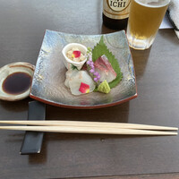 眺河　先斗町～華～ - お造里は生湯葉、カンパチ、鯛