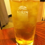 餃子処三日月 - 緑茶ハイ　330円