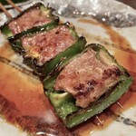 鳥茂 - ピーマン肉詰め
