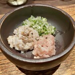 鳥茂 - ミノ センマイ湯引き