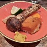 鳥茂 - 黒豚のすき焼き 松茸