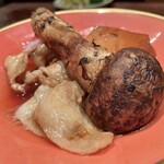 鳥茂 - 黒豚のすき焼き 松茸