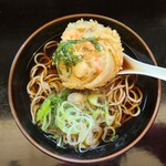 そば・うどん 両国 - ミックス天そば(550円)です。