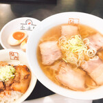 Aidukitakata ramen bannaiko boshi - ミニ炙り焼豚ご飯セット930円